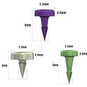 Premium Titanium Dental Bone Tacks | Membrane Fixation Pins (3mm, 4mm, 5mm)